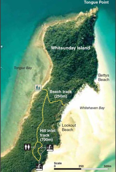 Whitehaven Beach Map For Boating And Walking (2022)