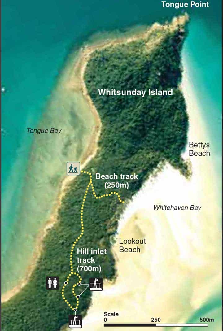 North Whitehaven Beach Walking Trail Map