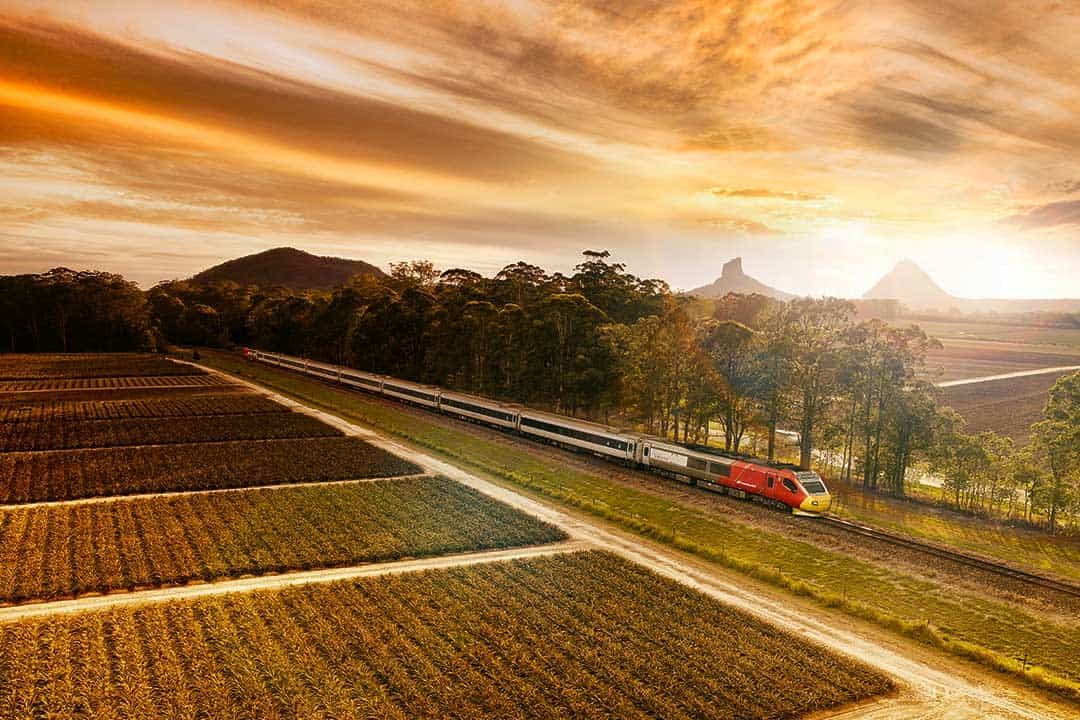 Train called the Spirit Of Queensland