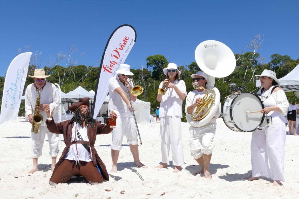 band on whitehaven beach