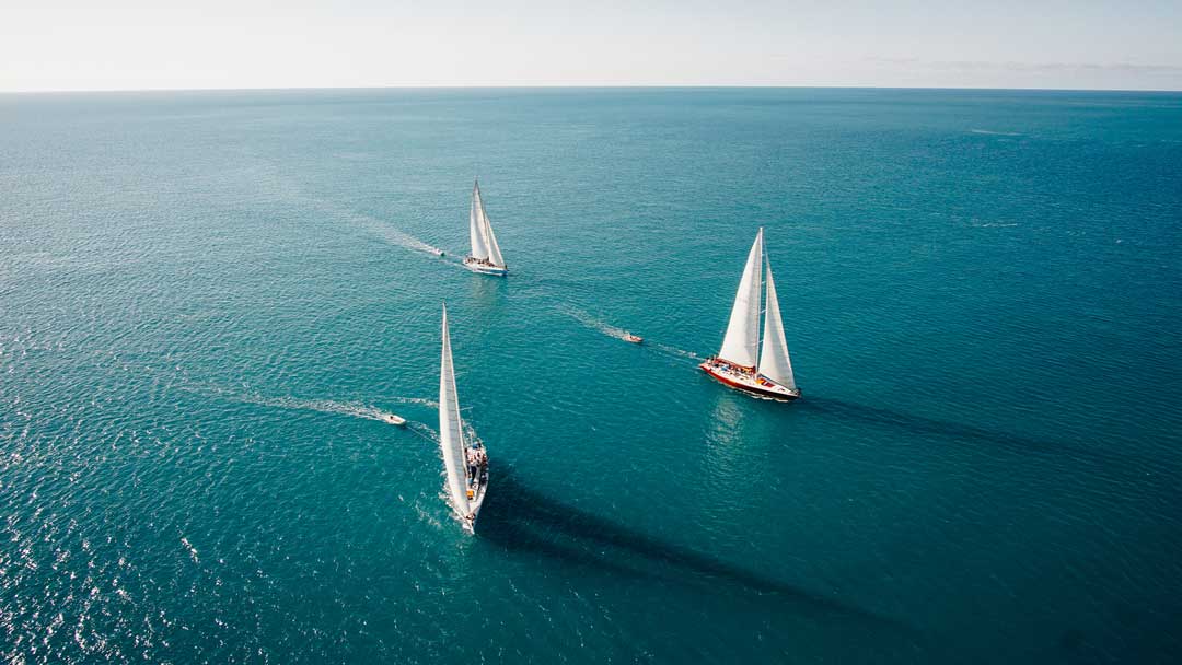 sailing boats in the Whitsundays Queensland