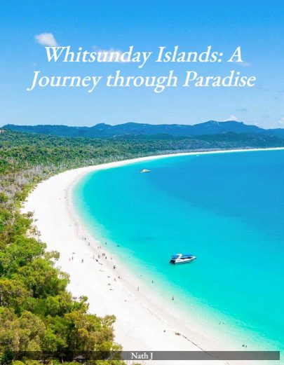 Ebook cover - Whitsunday Islands A Journey Through Paradise. By Nath J