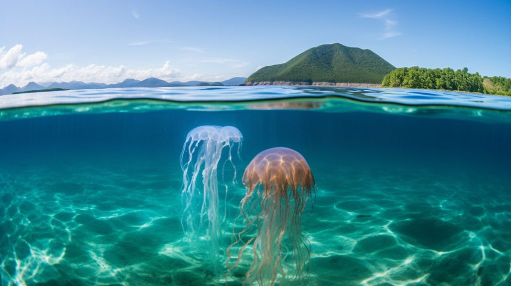 Jelly fish in the waters of the Whitsundays