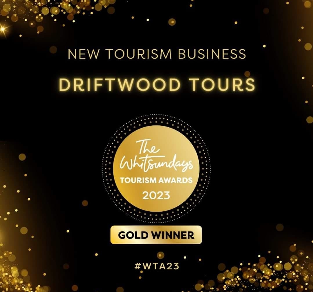 Whitsundays Tourism Award for best new business for Driftwood Tours