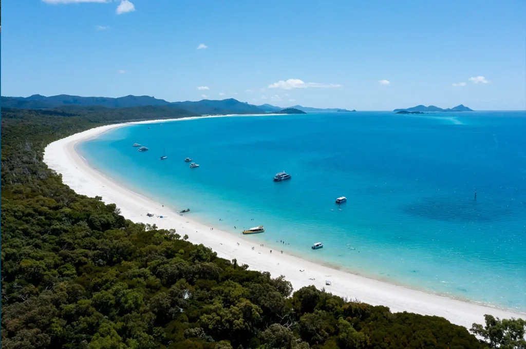 Whitehaven Beach all 7kms taken from a drone
